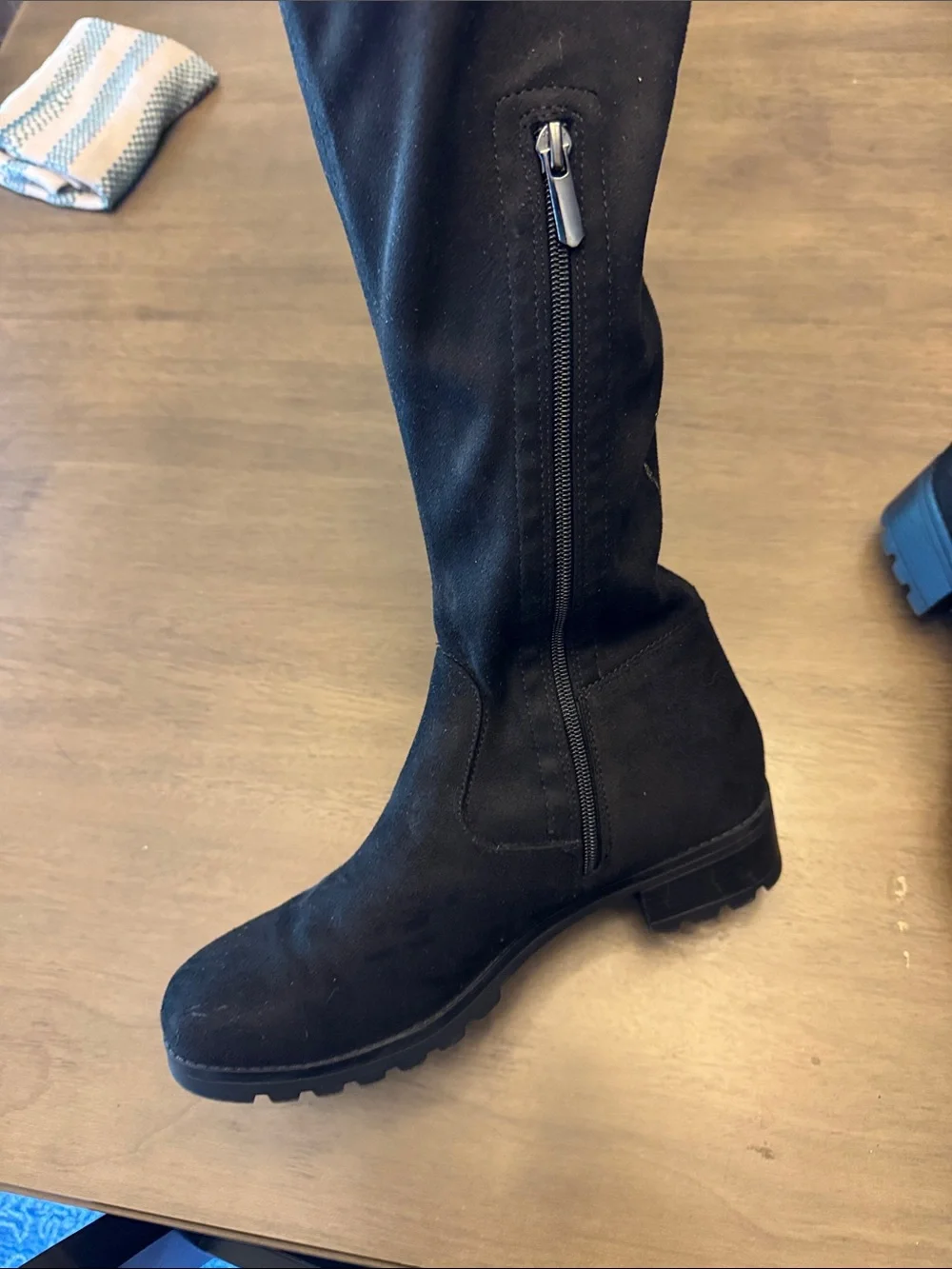 Limelight Black Over-the-Knee Suede Boots